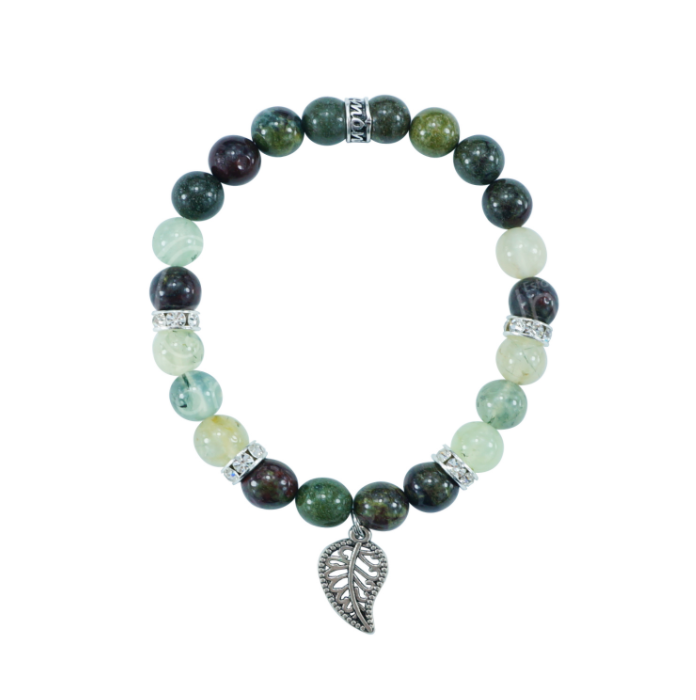 Abundance, Love, & Purpose Dragon's Blood Jasper, Prehnite