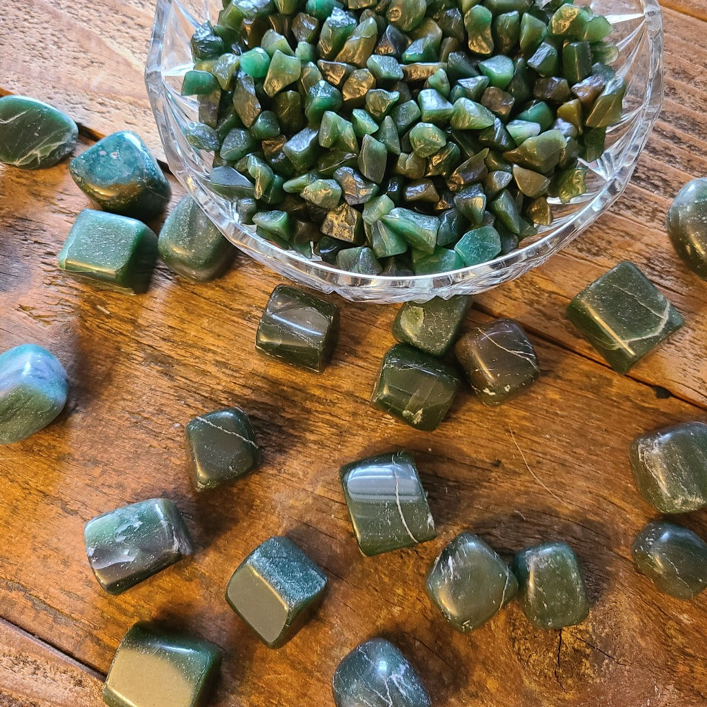 Green Jade Tumbled Stone