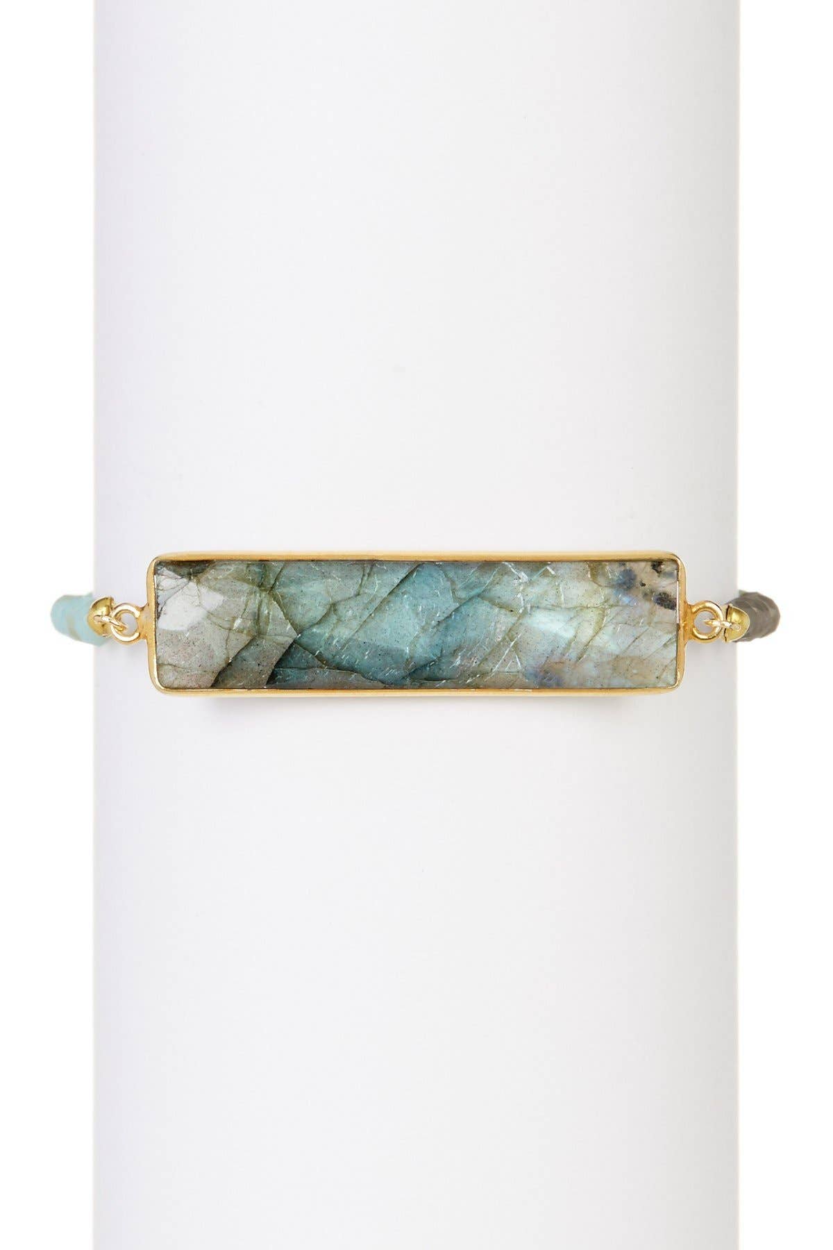 Labradorite With Austrian Crystal Bracelet