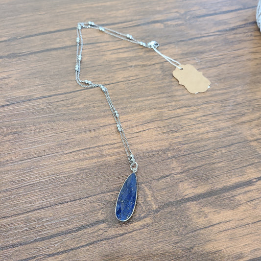 Beveled Lapis Lazuli Necklace