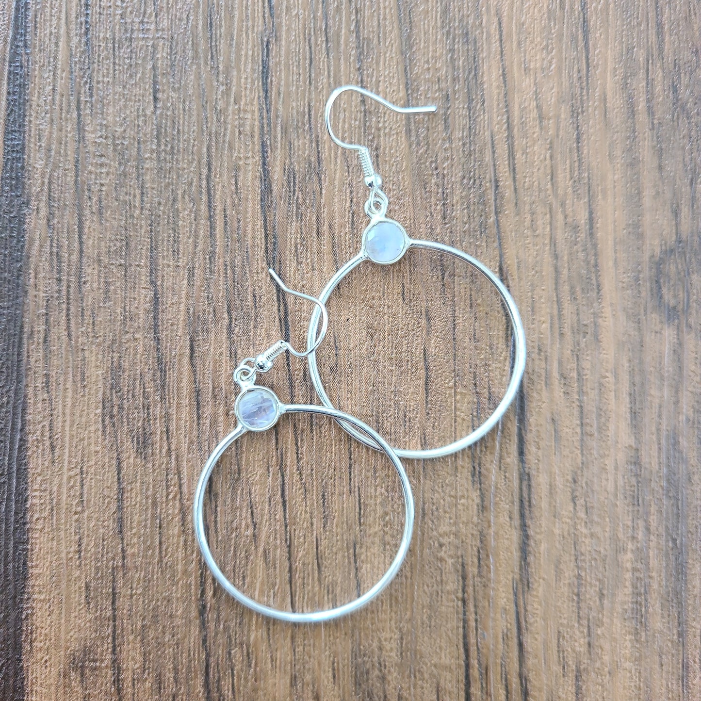 Healing Stone Hoop Earrings