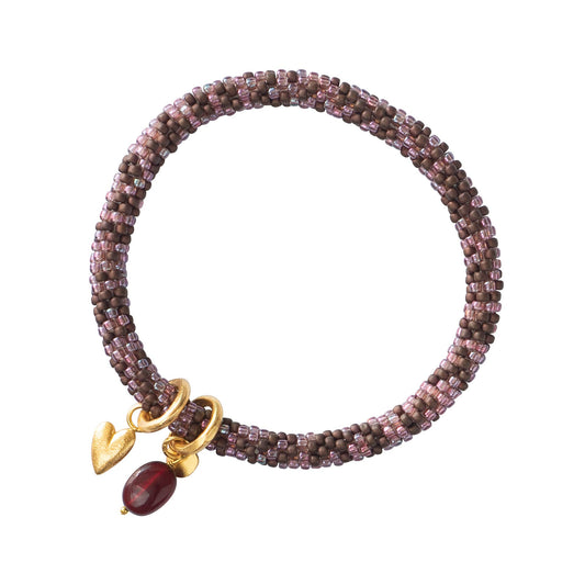 Multi Color Garnet Gold Bracelet