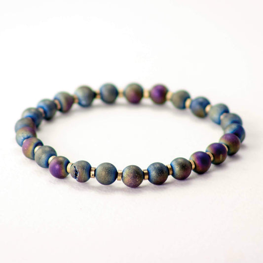 Little Druzy Rainbow Bracelet