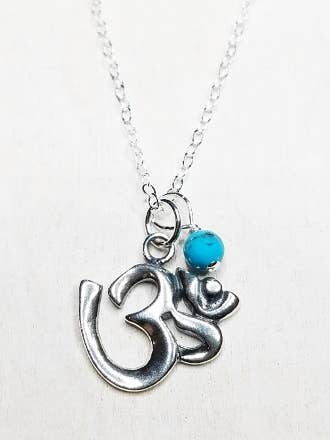 Ohm Symbol Silver Necklace
