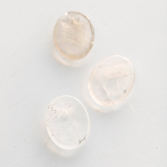 Clear Quartz Worry Stone