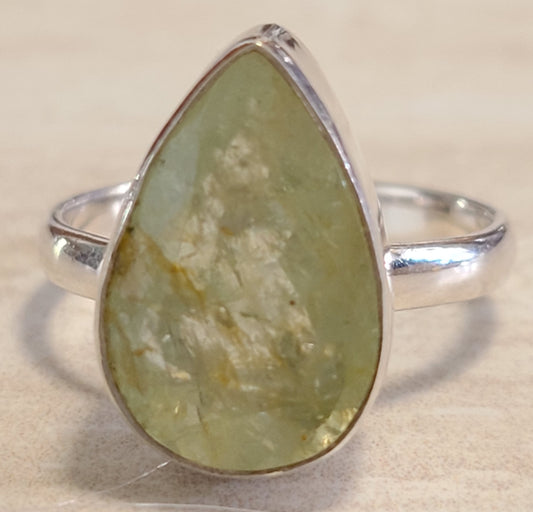 Peridot Teardrop Ring