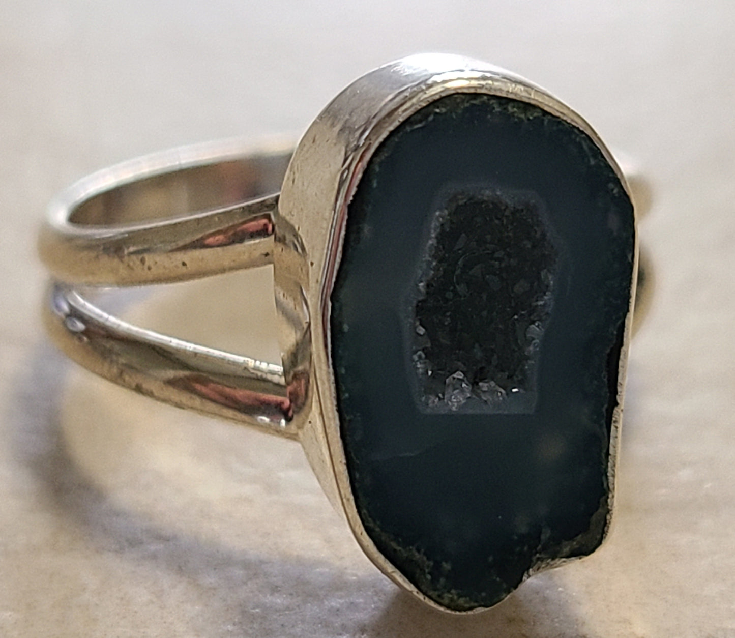 Geode Silver Ring