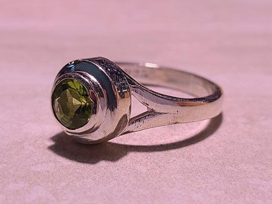 Peridot Sterling Silver Ring