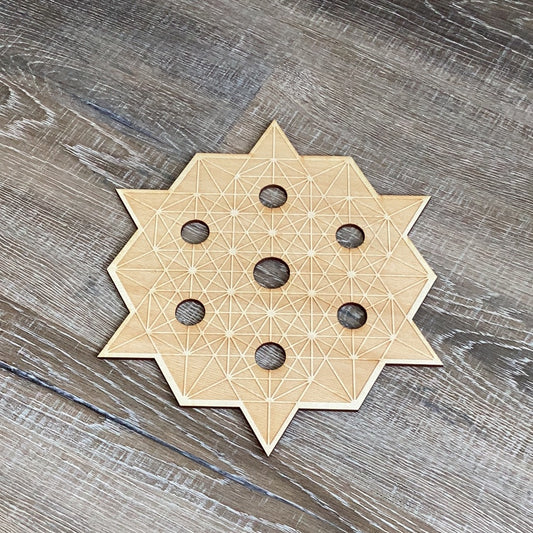 Lg Crystal Grid Wood